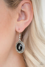 Load image into Gallery viewer, Paparazzi&#39;s East Side Etiquette - Black earrings
