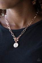 Load image into Gallery viewer, Paparazzi&#39;s She Sparkles On - Copper necklace
