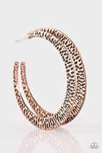 Load image into Gallery viewer, Paparazzi&#39;s BEAST Friends Forever - Copper hoop earrings
