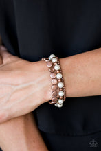 Load image into Gallery viewer, Paparazzi&#39;s Girly Girl Glamour - Copper and Pearl bracelet
