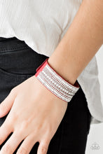 Load image into Gallery viewer, Paparazzi&#39;s Rebel Radiance - Red Urban bracelet
