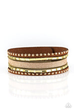 Load image into Gallery viewer, Paparazzi&#39;s Seize The Sass - Brass Urban bracelet
