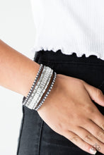 Load image into Gallery viewer, Paparazzi&#39;s Rock Star Rocker - Silver Urban bracelet
