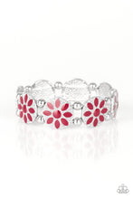 Load image into Gallery viewer, Paparazzi&#39;s Dancing Dahlias - Red bracelet
