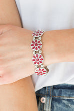 Load image into Gallery viewer, Paparazzi&#39;s Dancing Dahlias - Red bracelet
