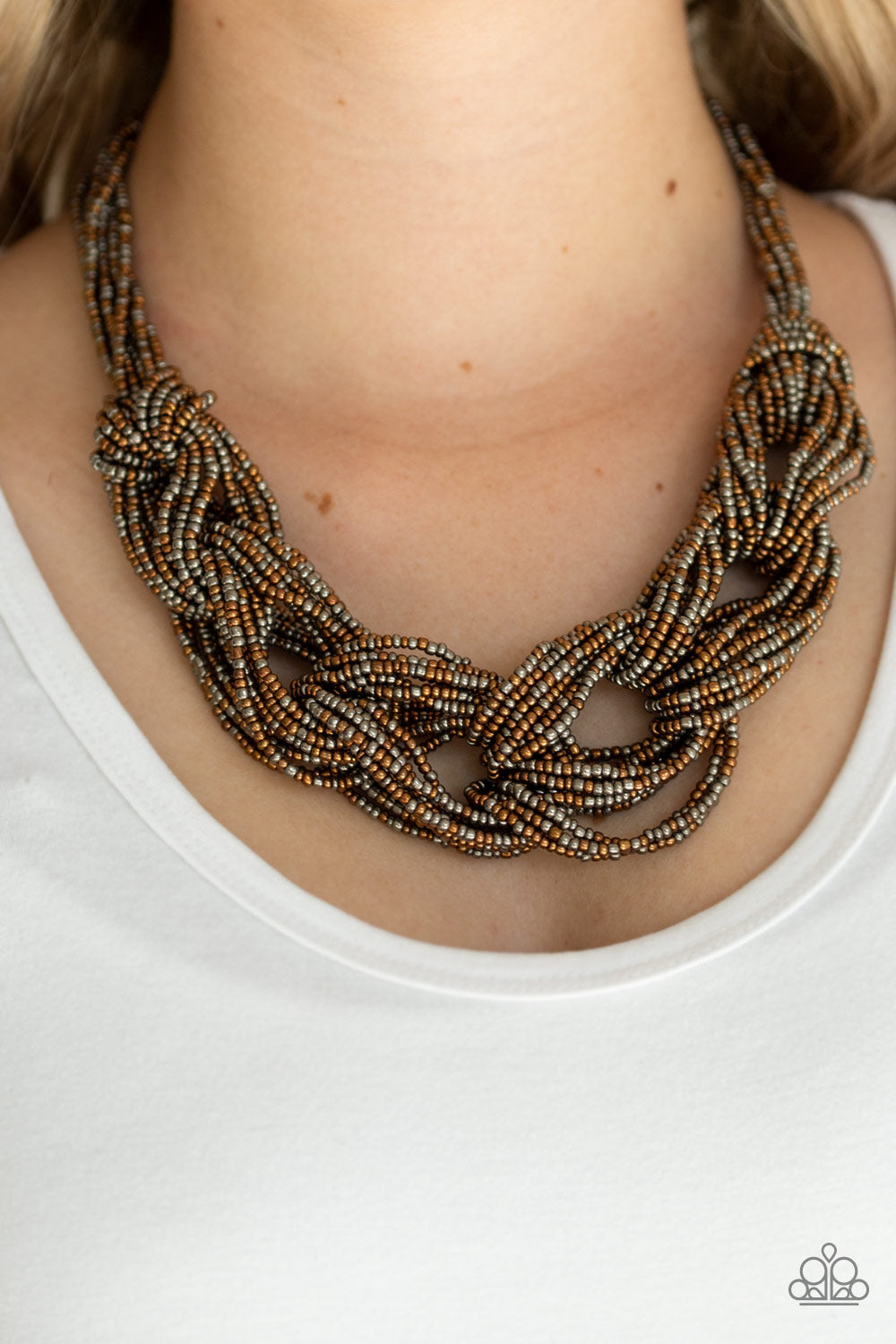Paparazzi's City Catwalk - Copper Seed Beads necklace