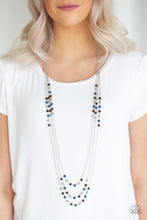 Load image into Gallery viewer, Paparazzi&#39;s Seasonal Sensation - Blue necklace
