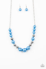 Load image into Gallery viewer, Paparazzi&#39;s Take Note - Blue Pearl necklace
