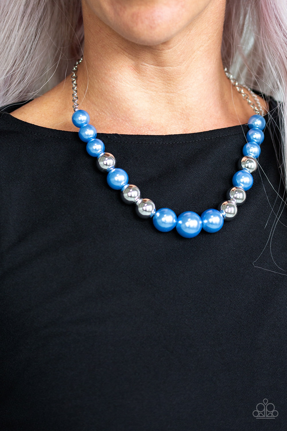 Paparazzi's Take Note - Blue Pearl necklace