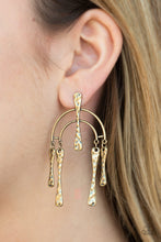 Load image into Gallery viewer, Paparazzi&#39;s ARTIFACTS Of Life - Brass post earrings
