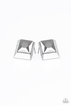 Load image into Gallery viewer, Paparazzi&#39;s Stellar Square - Silver post earrings
