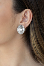 Load image into Gallery viewer, Paparazzi&#39;s Movie Star Sparkle - White post earrings
