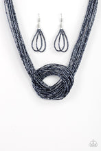 Load image into Gallery viewer, Paparazzi&#39;s Knotted Knockout - Blue Seed Beads necklace
