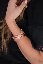 Load image into Gallery viewer, Paparazzi&#39;s See a Pattern? - Copper bracelet

