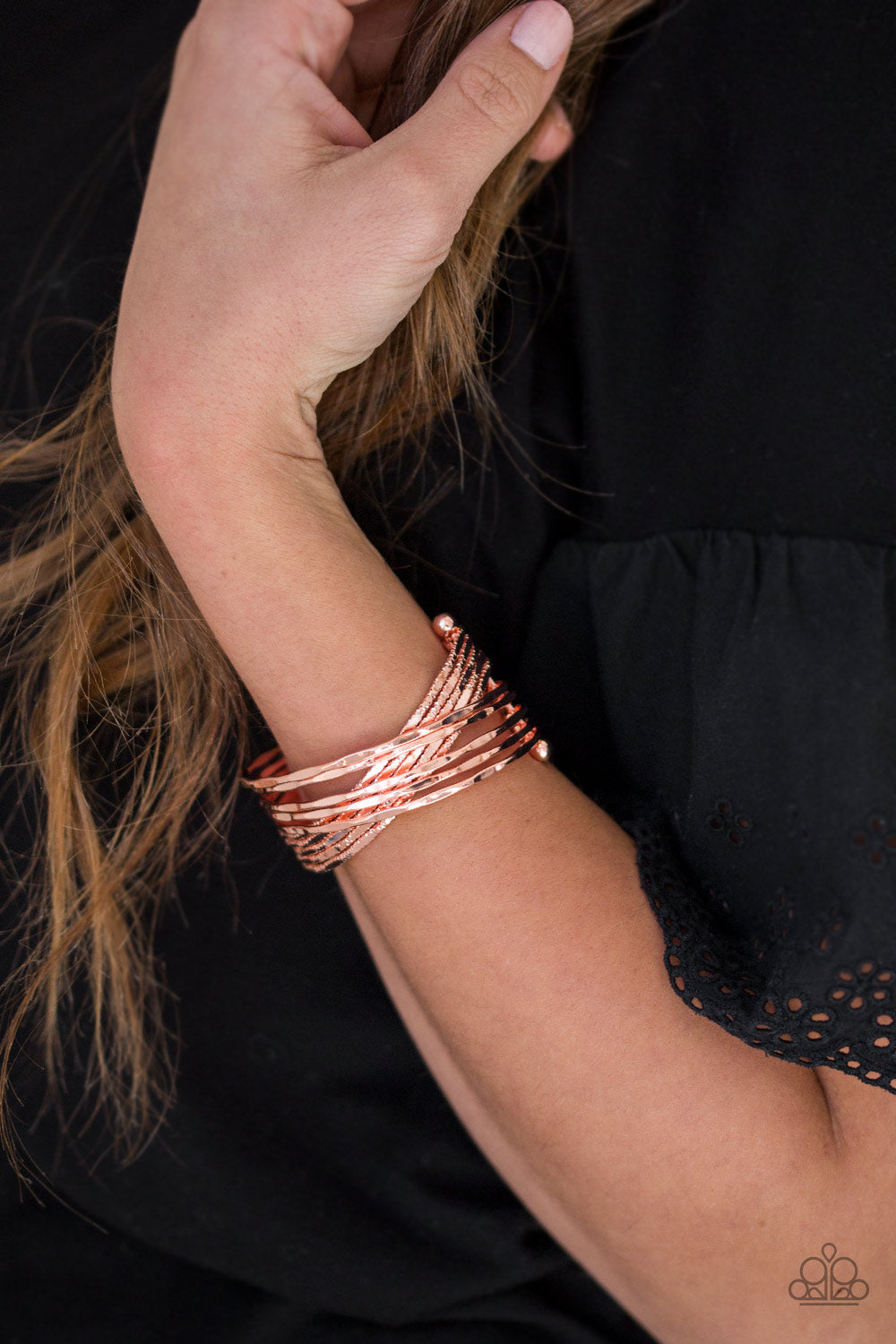 Paparazzi's See a Pattern? - Copper bracelet