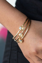 Load image into Gallery viewer, Paparazzi&#39;s Be All You Can BEDAZZLE - Gold bracelet
