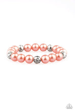 Load image into Gallery viewer, Paparazzi&#39;s Rosy Radiance - Orange Pearl bracelet
