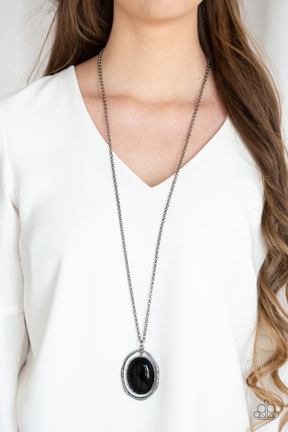 Paparazzi's Harbor Harmony - Black necklace