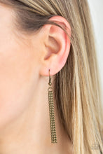 Load image into Gallery viewer, Paparazzi&#39;s Enmeshed In Mesh - Brass necklace
