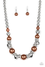 Load image into Gallery viewer, Paparazzi&#39;s Hollywood Haute Spot - Brown Pearl necklace
