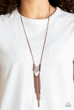 Load image into Gallery viewer, Paparazzi&#39;s Point Taken - Copper necklace
