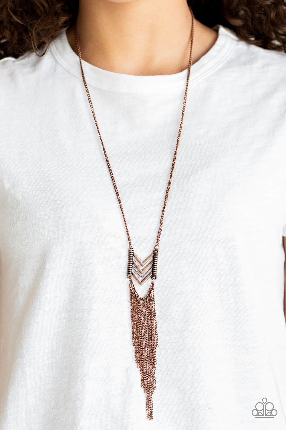 Paparazzi's Point Taken - Copper necklace