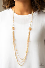 Load image into Gallery viewer, Paparazzi&#39;s Dare To Dazzle - Gold necklace
