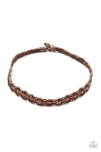 Load image into Gallery viewer, Paparazzi&#39;s Track Tracker - Brown Urban Men Necklace
