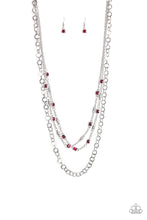 Load image into Gallery viewer, Paparazzi&#39;s Metro Mixer - Red necklace
