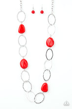 Load image into Gallery viewer, Paparazzi&#39;s Modern Day Malibu - Red necklace
