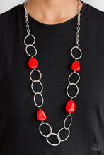 Load image into Gallery viewer, Paparazzi&#39;s Modern Day Malibu - Red necklace
