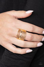 Load image into Gallery viewer, Paparazzi&#39;s Basic Maverick - Gold ring
