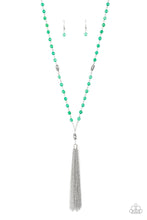 Load image into Gallery viewer, Paparazzi&#39;s Tassel Takeover - Green necklace
