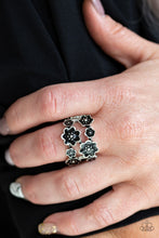Load image into Gallery viewer, Paparazzi&#39;s Floral Crowns -Black ring
