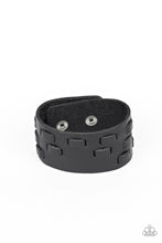 Load image into Gallery viewer, Paparazzi&#39;s Rodeo Rampage - Black Urban Men bracelet
