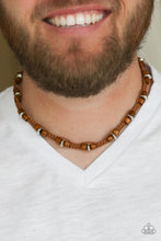 Load image into Gallery viewer, Paparazzi&#39;s Wood You Believe It? - Brown Urban Men necklace
