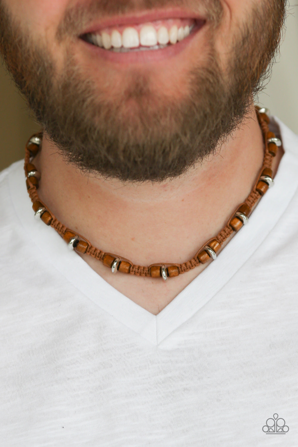 Paparazzi's Wood You Believe It? - Brown Urban Men necklace