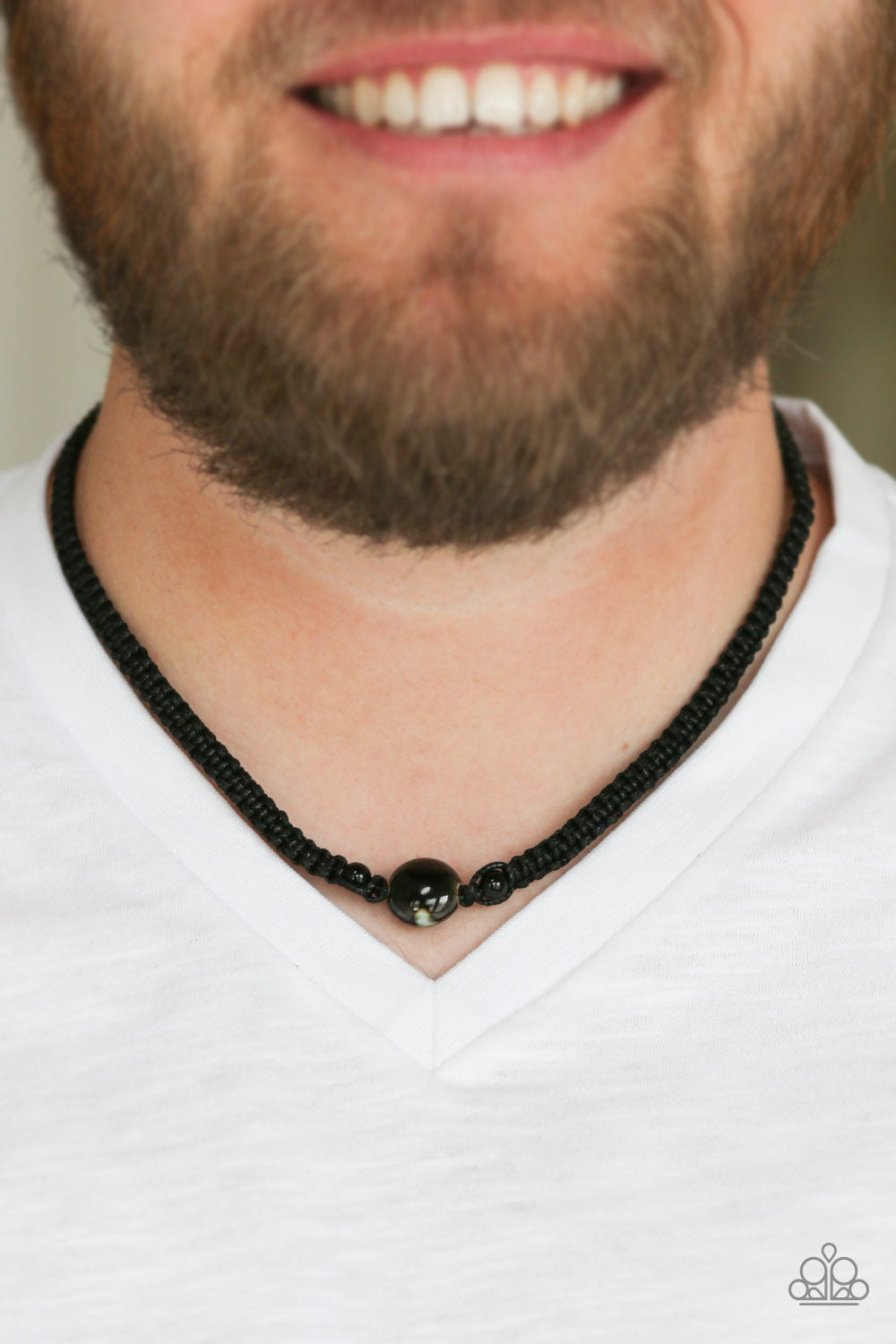 Paparazzi's Go Climb a Mountain - Black Urban Men Necklace