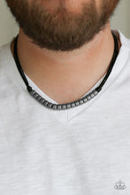 Load image into Gallery viewer, Paparazzi&#39;s On the TREASURE Hunt - Black Urban Men necklace
