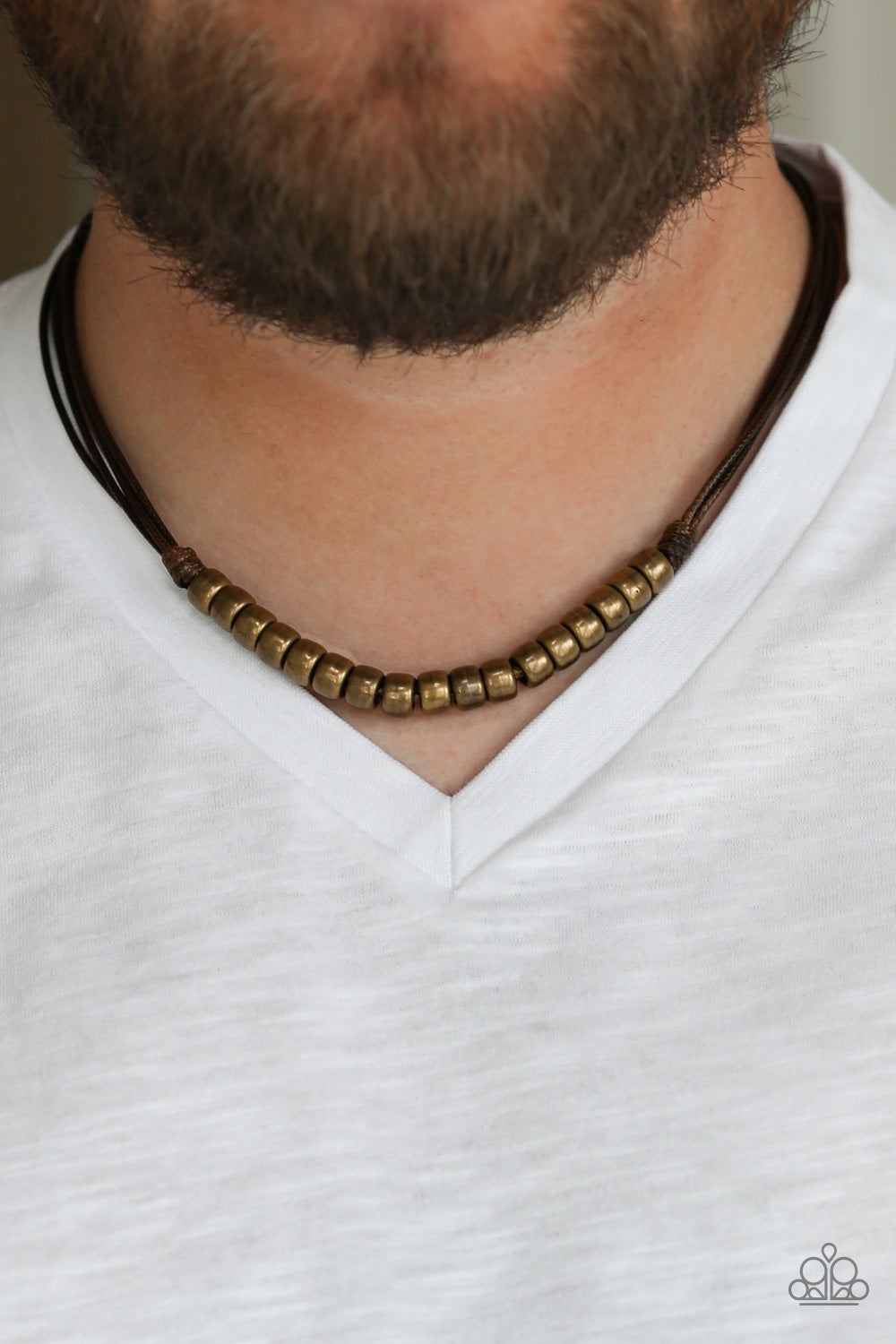 Paparazzi's On The TREASURE Hunt - Brown Urban Men Necklace