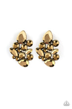 Load image into Gallery viewer, Paparazzi&#39;s Galaxy Glimmer - Brass post earrings
