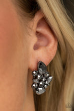 Load image into Gallery viewer, Paparazzi&#39;s Galaxy Glimmer - Black post earrings
