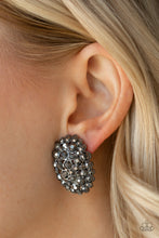 Load image into Gallery viewer, Paparazzi&#39;s Daring Dazzle - Black post earrings
