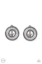 Load image into Gallery viewer, Paparazzi&#39;s Spun Out On Shimmer - Blue Clip-On earrings
