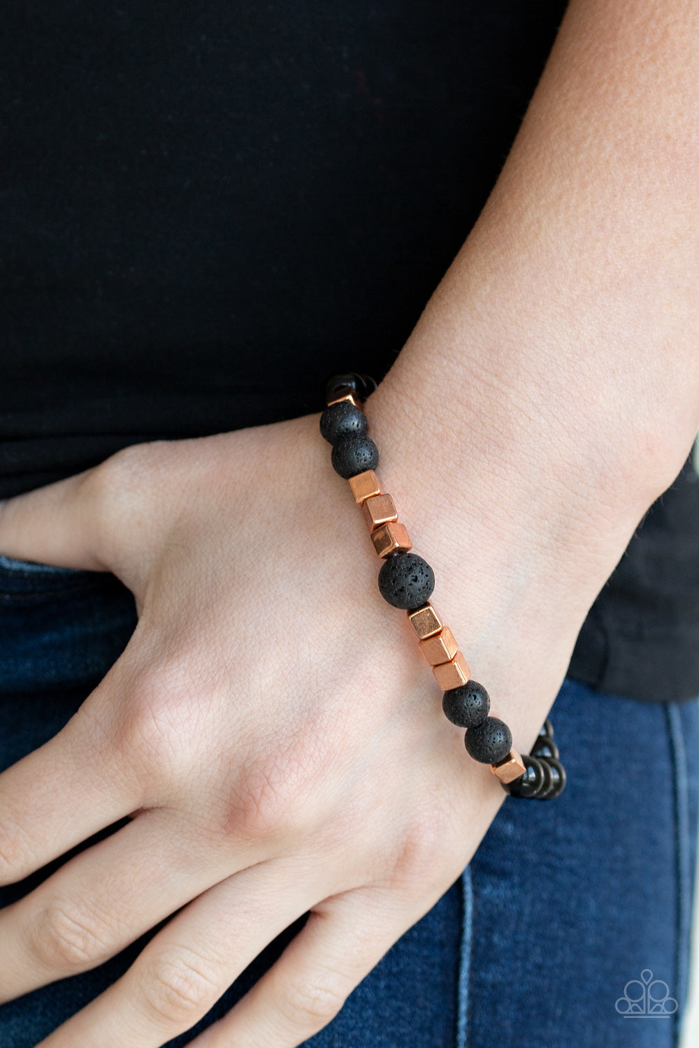 Paparazzi's Lessons - Copper Urban Men bracelet