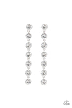 Load image into Gallery viewer, Paparazzi&#39;s Dazzling Debonair - White post earrings
