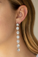 Load image into Gallery viewer, Paparazzi&#39;s Dazzling Debonair - White post earrings
