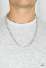 Load image into Gallery viewer, Paparazzi&#39;s Courtside Seats - Silver Men Urban necklace
