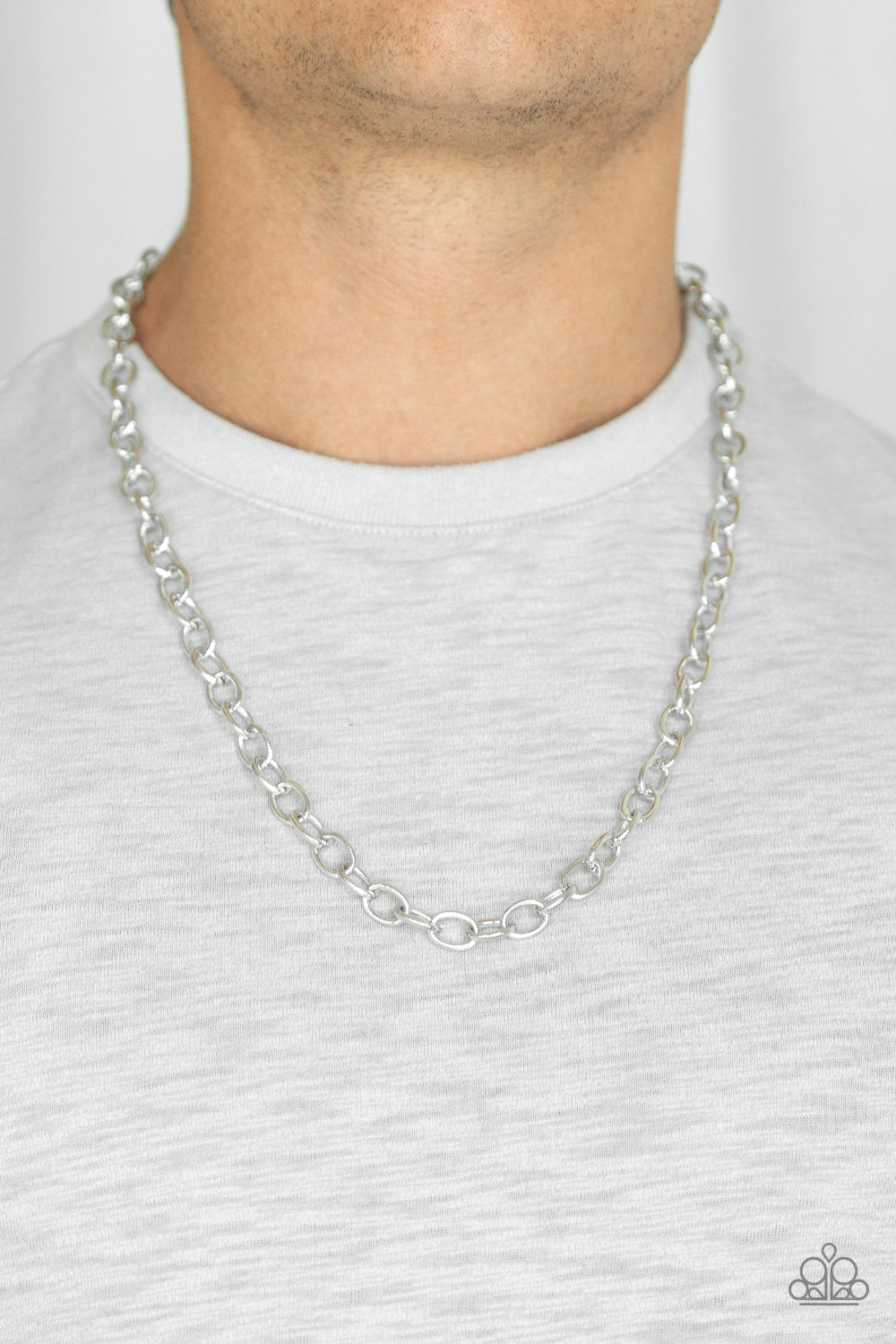 Paparazzi's Courtside Seats - Silver Men Urban necklace