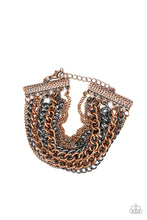 Load image into Gallery viewer, Paparazzi&#39;s Metallic Horizon - Copper bracelet
